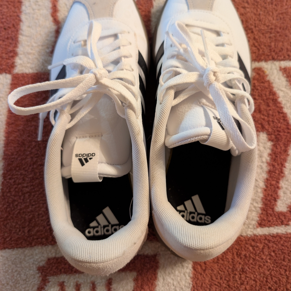Adidas Women's White and Black Striped Sneakers - Picture 5 of 6